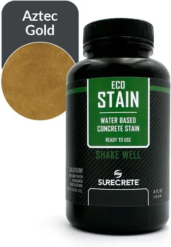 Vista 30 de Surecrete Eco Stain - Tinte a base de agua para hormigón, probador de 4 onzas, nogal