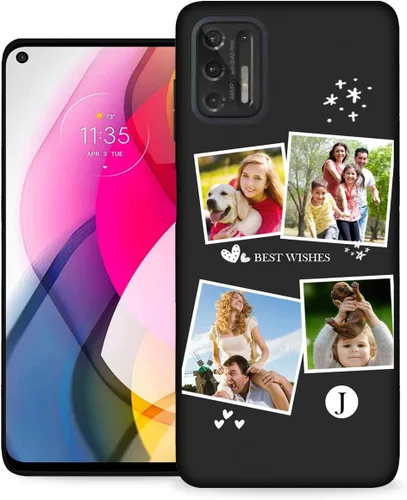 Vista 49 de Funda personalizada para Motorola Moto G Stylus 2020 con nombre de foto, texto y foto, GStylus personalizado -20 funda suave y fina (negro) de 6.4