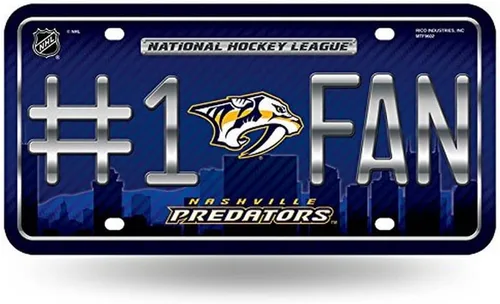 Vista 8 de NHL #1 - Placa de matrícula metálica para ventilador