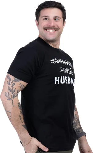 Vista 3 de Promoción de novio, prometido, esposo, divertido chiste de novio, nuevo marido, boda, humor de matrimonio, dicho, lindo amigo, camiseta para hombre