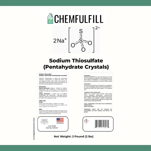 Vista 4 de Chemfulfill Tiosulfato de Sodio - Neutralizador de cloro (2 libras (2 libras)