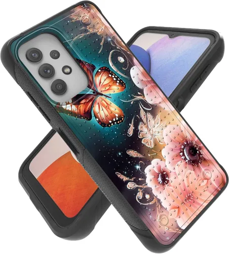 Vista 8 de Funda para Samsung A32 5G, Galalxy A32 5G, resistente a prueba de golpes, policarbonato duro + funda protectora de silicona suave TPU flexible