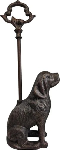 Vista 14 de LuLu Decor, Tapón decorativo para puerta de perro de hierro fundido con mango