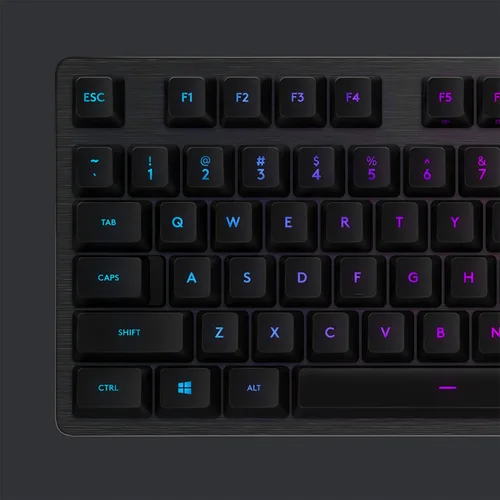Vista 3 de Teclado mecánico para juegos Logitech G512, edición especial, teclas retroiluminadas RGB Lightsync, interruptores de teclas GX Blue Clicky, carcasa