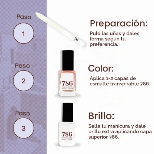 Vista 6 de Esmalte de uñas transpirable, vegano, sin crueldad, saludable, Halal, de secado rápido de 786 Cosmetics (Abu Dhabi)