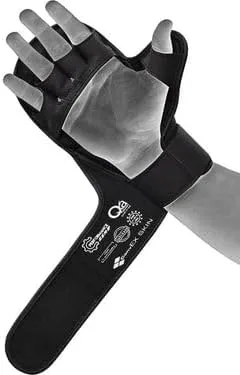 Vista 3 de RDX Guantes MMA Sparring Grappling, Maya Hide Leather Wrist Support, Cage Fighting Combat Sports Boxing Glove Training, Muay Thai, saco de boxeo