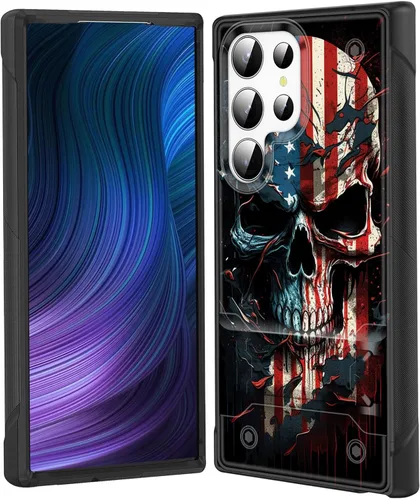 Vista 21 de Funda para Galaxy S24 Plus con soporte, doble capa híbrida de policarbonato duro y silicona suave, resistente a prueba de golpes, funda protectora