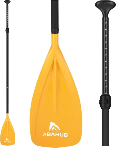 Vista 9 de Abahub SUP Paddles - 3 piezas ajustables de pie remo ligero para paddleboard, aleación de aluminio recubierto de poliuretano eje 68 a 84 pulgadas