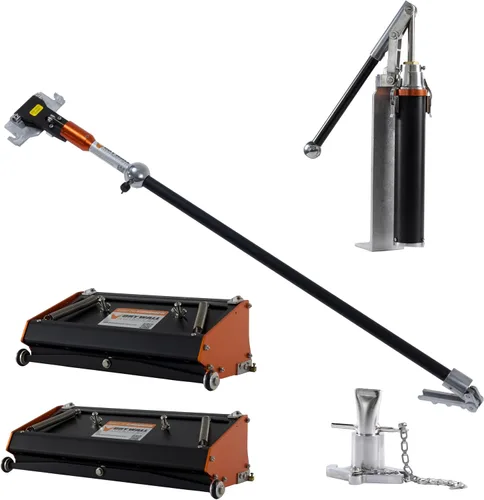 Vista 8 de Juego de caja plana de alta capacidad de 10" y 12" con bomba, relleno y mango de parada segura 180 de 42" Drywall Master - Herramientas