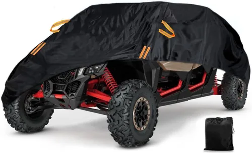 Vista 9 de Cubierta UTV impermeable resistente tela Oxford para todo tipo de clima, cubiertas de protección para Polaris RZR Ranger Can-Am Defender Teryx