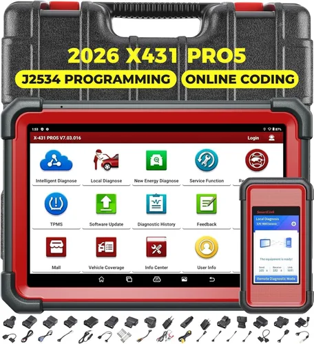 Vista 10 de LAUNCH X431 V+ Herramienta de análisis de sistema completo, escáner OBD2 de diagnóstico, lector de código bidireccional, lector de código de acción