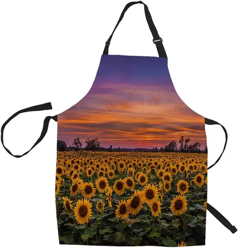 Vista 5 de HGOD DESIGNS Delantal de cocina Lion para mujeres y hombres para cocinar, jardinería, baberos ajustables para el hogar, tamaño adulto, Apcolor-149
