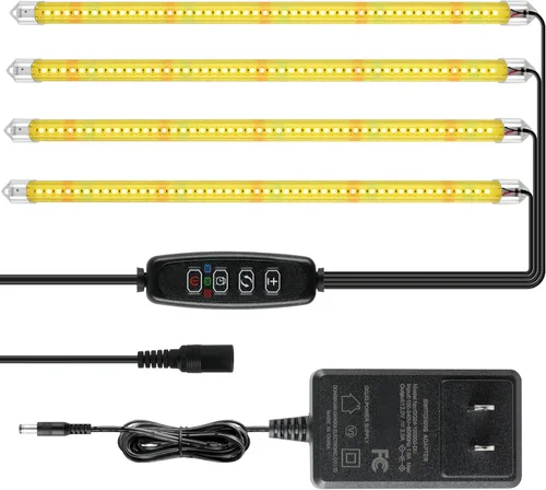 Vista 23 de iPower - Lámpara LED de crecimiento con espectro completo para plantas de interior, cuello de cisne ajustable, 2/3 modos de luz y 5/10 niveles