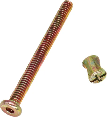 Vista 2 de cSeao Pernos de cuna de bebé, piezas de repuesto de accesorios para cuna, paquete de 12 pernos de casquillo de 1/4-20 pulgadas, tuercas de barril