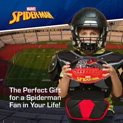 Vista 6 de Fútbol juvenil Marvel Avengers Spider-Man, pequeño Mini Peewee para niños, tamaño 5, rojo