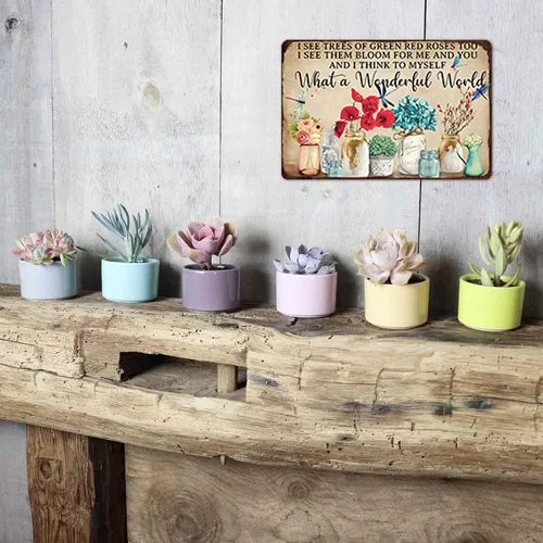 Vista 2 de Artlunar Divertido letrero de flores de jardín para exteriores, decoración artística, regalo de jardinería humorístico para mujeres entusiastas, 12