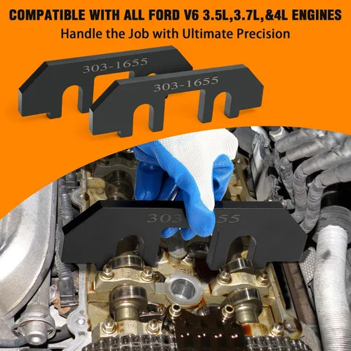 Vista 3 de 303-1655 Kit de herramientas de sujeción de árbol de levas compatible con Ford 3.5L EcoBoost mejorado GT F-150 Expedition Lincoln Navigator