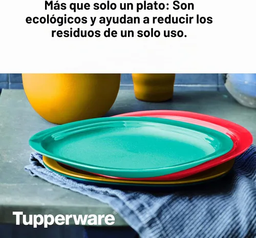 Vista 6 de Tupperware Platos de almuerzo recalentables para microondas, aptos para lavavajillas y microondas, sin BPA, reutilizables, ligeros, duraderos e