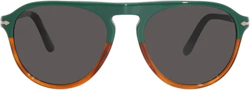 Vista 2 de Persol PO3302S Pilot - Gafas de sol para hombre, VerdeHavana ChiaraNegro Polarizado