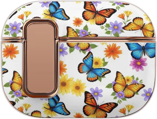 Vista 12 de Funda protectora de plástico suave compatible con Airpods Pro 2, funda de carga inalámbrica Dragon, accesorios para mujer