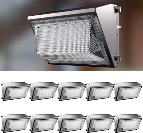 Vista 18 de Lightdot Paquete de 6 luces LED de pared de 70 W, 100-277 V, fotocélula inteligente del atardecer al amanecer, 10500 lm (150 Lm/W) 5000 K IP65