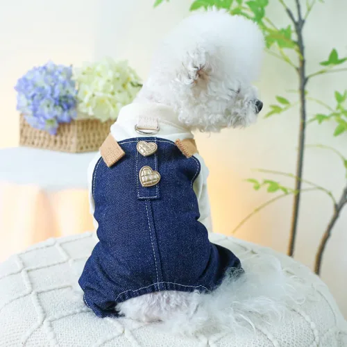 Vista 47 de Ropa de invierno para perros, overoles elegantes para mascotas para perros pequeños y medianos, lindo mono para cachorros, ropa clásica para perros