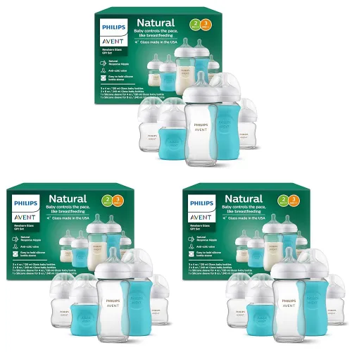 Vista 11 de Philips Avent Biberones de vidrio natural, flujo lento, 4 onzas, sin BPA
