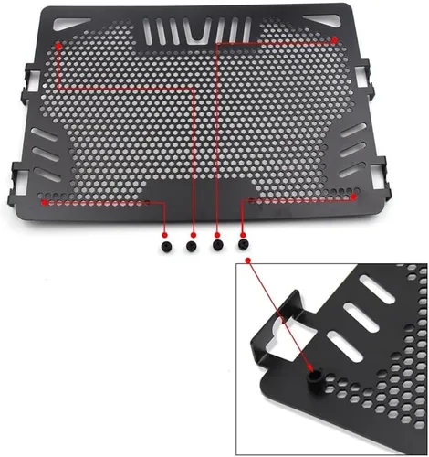 Vista 5 de Protector de rejilla de radiador para Ya&maha MT-07 Tracer 700 XSR700 FZ-07 2014-2019 2018 17 16 motocicleta Radiador cubierta protectora parrilla