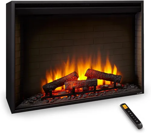 Vista 7 de SimpliFire Chimenea eléctrica incorporada de 30 pulgadas (SF-BI30-EB)