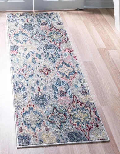 Vista 20 de Unique Loom Sumter Collection - Alfombra de área Brewton (2 pies x 6 pies, azul marino/azul)