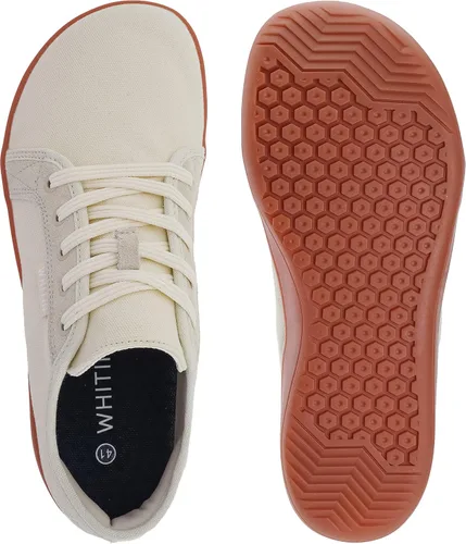 Vista 5 de WHITIN Women's Wide Canvas Shoes Minimalist Barefoot Sneakers Classic Fit Low Top