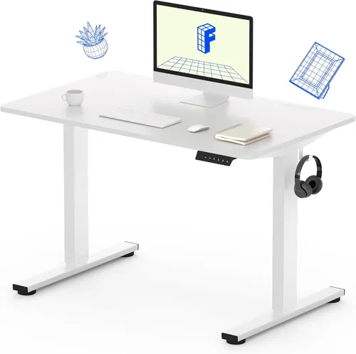 Vista 15 de FLEXISPOT Escritorio eléctrico de pie, escritorio de una pieza de 40 x 24