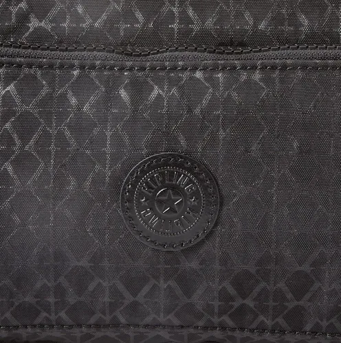 Vista 3 de Kipling Bolso bandolera Myrte para mujer, bolso metálico convertible, bolso de mano de nailon y bolsa de cintura, Signature Emb, Firma Emb