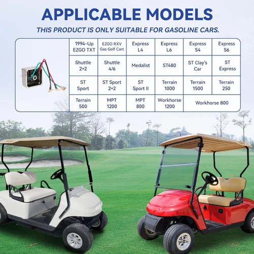 Vista 6 de Panglong EZGO 27739-G01 Regulador de voltaje, reemplazo del regulador de voltaje EZ GO TXT, adecuado para carrito de golf de gas EZGO TXT 1994-UP