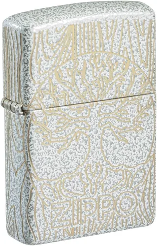 Vista 9 de Zippo Mystic Nature Design - Encendedor de bolsillo Black Ice