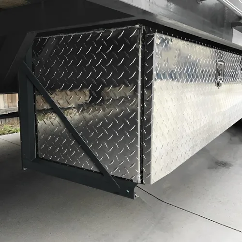 Vista 7 de Kit de soportes de montaje para caja de herramientas debajo del camión, soportes de acero formados por soldadura con tornillos, espaciadores