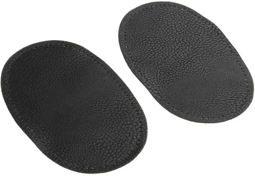 Vista 5 de BeeSpring 2 Piezas De Cuero Pu Parche Coser En Parches Repir Codo Rodilla Para Ropa Accesorios De Ropa - Negro