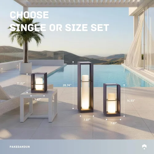 Vista 7 de Lámpara de pie de esquina LED, impermeable al aire libre