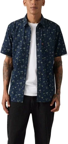 Vista 15 de Levi's - Camisa clásica de manga larga con 1 bolsillo con botones para hombre Caviar