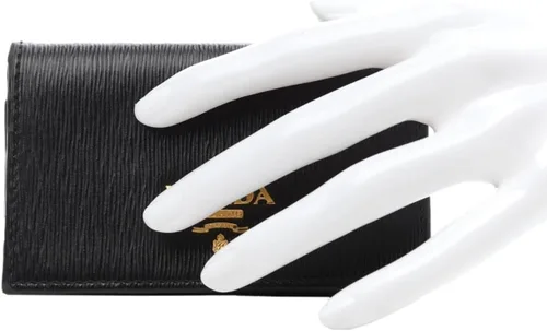 Vista 2 de Prada Cartera unisex Vitello de piel negra con tarjetero, Negro -, Classic