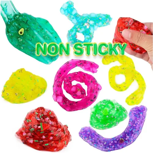 Vista 5 de Paquete de 11 cubos de gelatina transparentes para niños, recuerdos de fiesta, cubo de gelatina, paquete de 11 juguetes de Pascua y Navidad