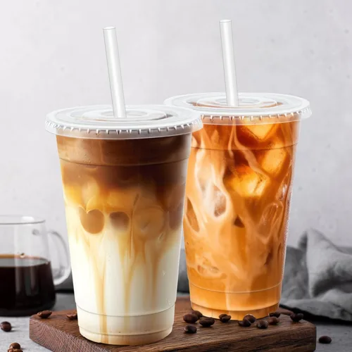 Vista 6 de Paquete de 100 vasos de plástico de 20 onzas, tazas de café helado