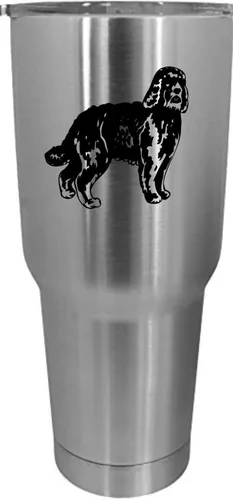 Vista 555 de Cairn Terrier - Vaso grabado con temática de perro, 30 onzas