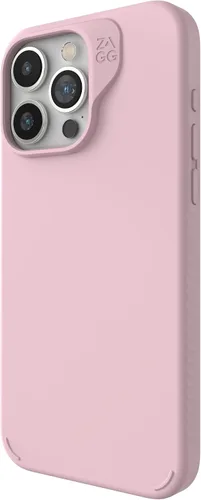 Vista 21 de [Usado] ZAGG Manhattan Snap - Funda para iPhone 15 Pro, funda de silicona de alta calidad, material de grafeno duradero, superficie lisa con un Negro