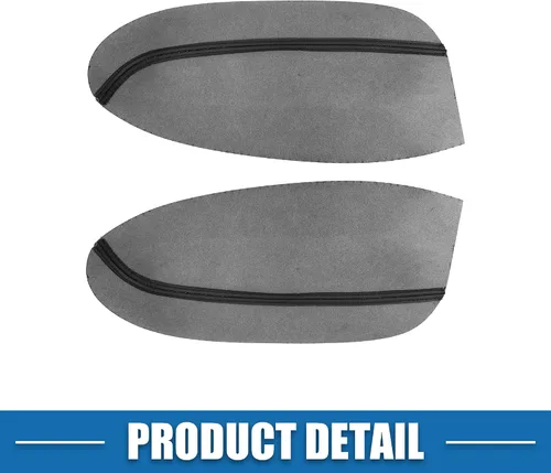 Vista 6 de Panel de la puerta delantera del coche reposabrazos cubierta interior de la puerta trims para Acura RDX 2007-2012 negro 1 par