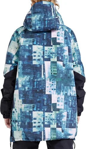 Vista 23 de Chaqueta anorak de esquí para mujer, impermeable, resistente al viento, cálido, para snowboard, abrigo de invierno con capucha