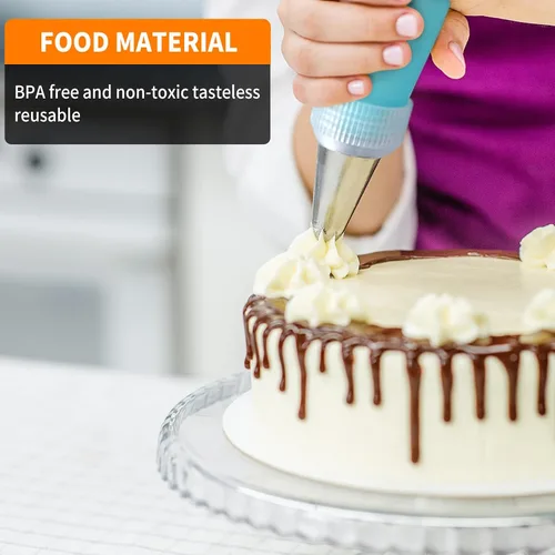 Vista 10 de ALLTOP - Juego de bolsas y puntas para decoración de tartas