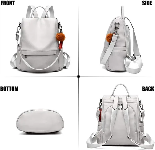 Vista 2 de CHERUTY Women Backpack Purse PU Leather Anti-theft Casual Shoulder Bag Fashion Ladies Satchel Bags