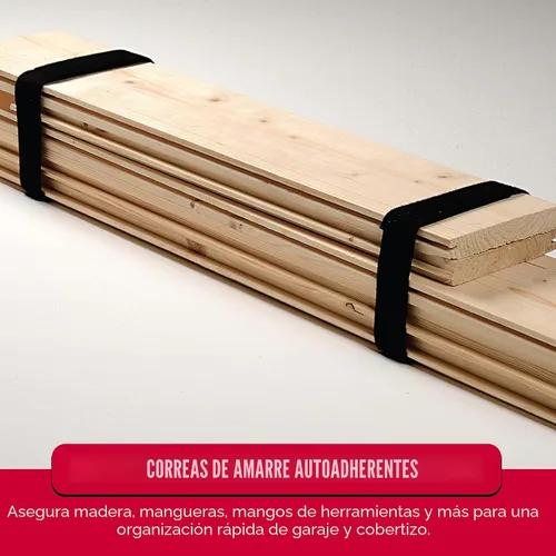 Vista 3 de Rollo "One Wrap" de Velcro Brand, para cables. 45 pies x 1.5 pulgadas, rollo grande, color negro, Negro