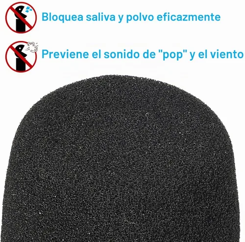 Vista 3 de YOUSHARES - Filtro Pop compatible con Shure BETA 87A - Fundas de espuma para micrófono BETA 87C, SM87A, SM86, SM85 como A85WS (2 unidades)